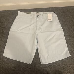 Goodfellow & Co men's chinos shorts Light Blue Flat Front W 34